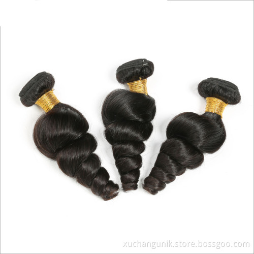 Uniky wholesale 10A brazilian cuticle aligned hair,100% virgin human indian hair, peruvian hair bundles with lace front closure